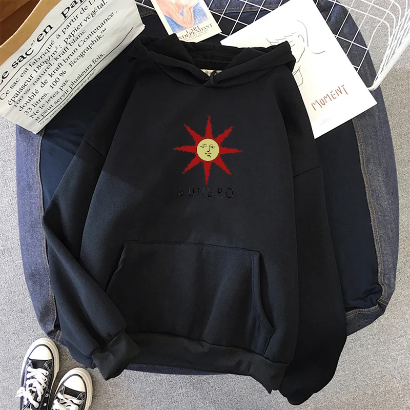 

Women sunbro Cartoon Print Hoodies Harajuku Sweatshirt Kawaii Korean Style Oversized student Hoodies Winter Plus Size Pullovers