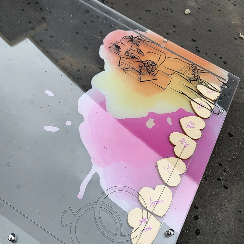 Упаковочная коробка акриловая рамка Свадебная Dropbox Персонализированная книга