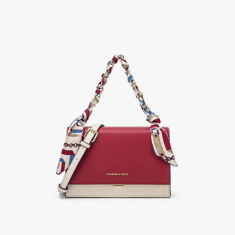 Женская кожаная сумка повседневная сумка-мессенджер через плечо с цепочкой