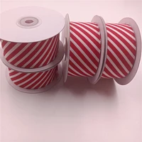 1025yards 38mm wired edge christmas ribbon red white diagonal stripe for birthday gift wrapping festival decoration diy 1 12