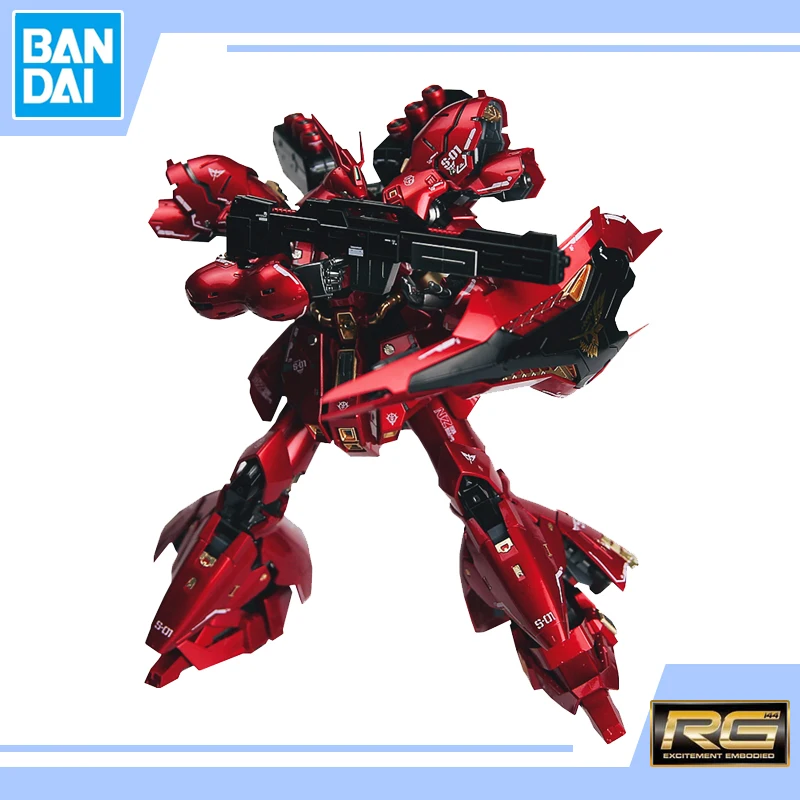 

BANDAI Assembling Model RG 1/144 MSN-04 Sazabi GUNDAM Metal Color Matching Action Toy Figures Children's Gifts
