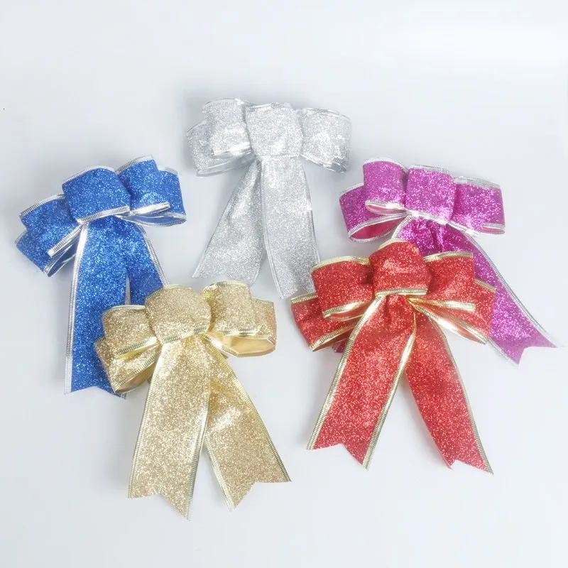 20 см бант для рождественской ёлки большая красная Золотая блестящая