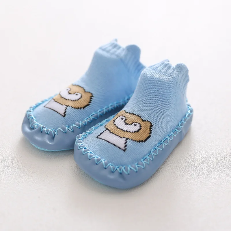 Calcetines con suelas de goma para beb&eacute;s y ni&ntilde;os, calcetines infantiles para el suelo, antideslizantes, de suela suave, para oto&ntilde;o e invierno, 0-2T-5