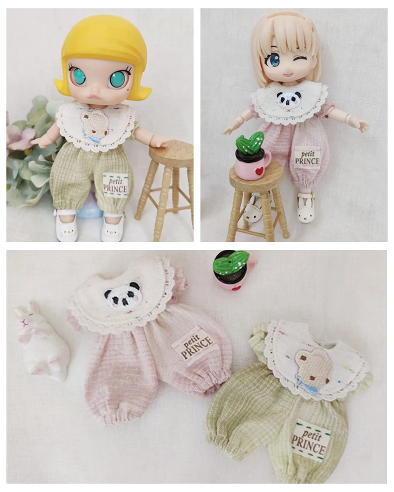 Модный комбинезон с большими лацканами для кукол Blyth Одежда Ob11 obitsu 11 1/12