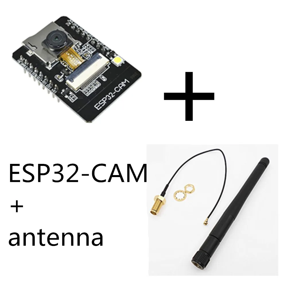 ESP32-CAM antenna ESP32 ESP32-CAM WiFi+ модуль Bluetooth модуль камеры макетная плата с модулем камеры OV2640 2MP - Цвет: ESP32-CAM antenna