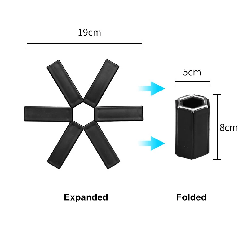 

Foldable Insulation Pad Creative Anti-Hot Non-Slip Pot Mat Anti Scald Pan Dishes Cup Holder Coaster Kitchen Table Accessories