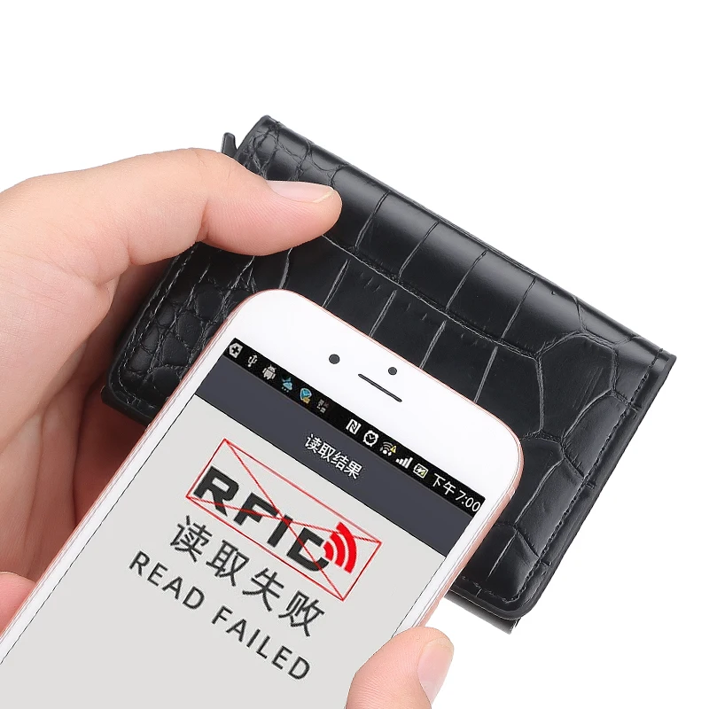 Мульти-карта крокодиловая Татуировка мужская сумка для Карт RFID антимагнитный