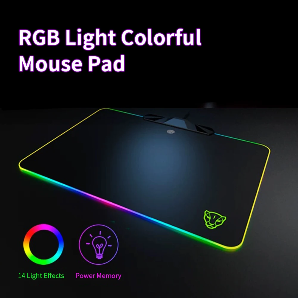 Игровой коврик для мыши Motospeed P98 RGB 350*250*3 5 мм проводной игровой со светодиодной