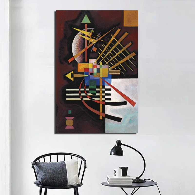 Wassily Kandinsky Up And Left Wall искусство Картина на холсте плакаты современная картина