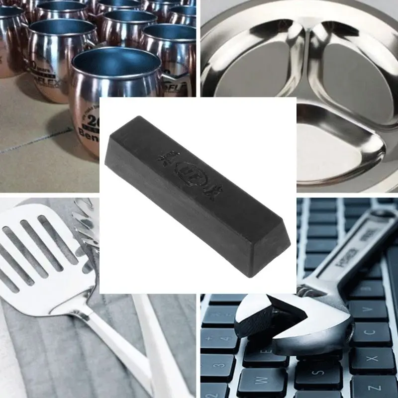 

Abrasive Rough Polishing Paste Wax For Compound Metals Stainless Steel Aluminum Copper Grinding Black 520g