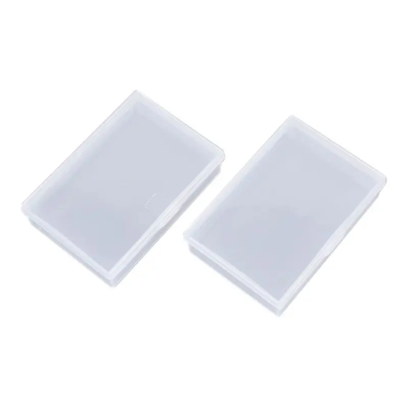 

2pcs Transparent Plastic Box Playing Cards Container Poker Card Storage Case