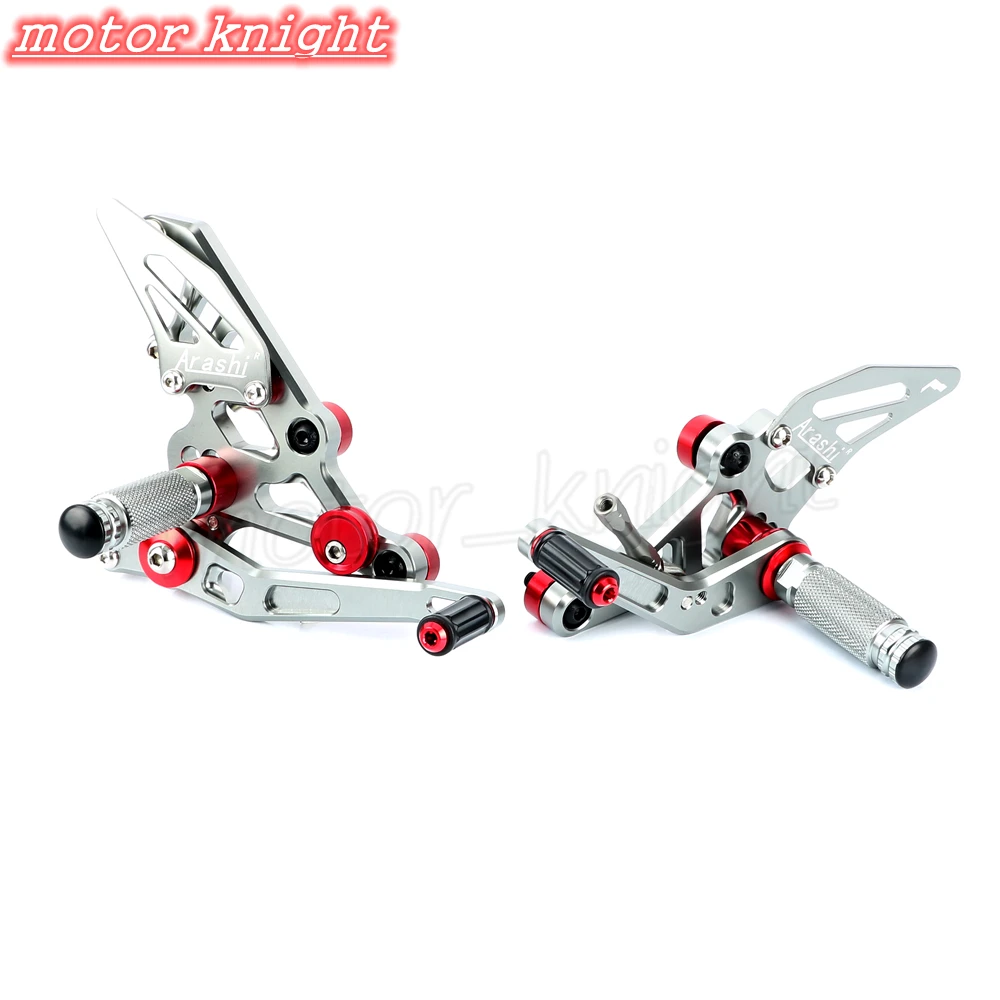 Мотоцикл Запчасти для fz07 FZ 07 CNC регулируемый задний Набор Rearsets Подножка MT MT07 2014 2015