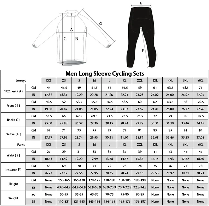 HIRBGOD New Men Breathable Cycling Clothes Set Pro Team Long Sleeve Jersey Suit Outdoor Sportful Bike MTB Clothing TYZ084-14 | Спорт и