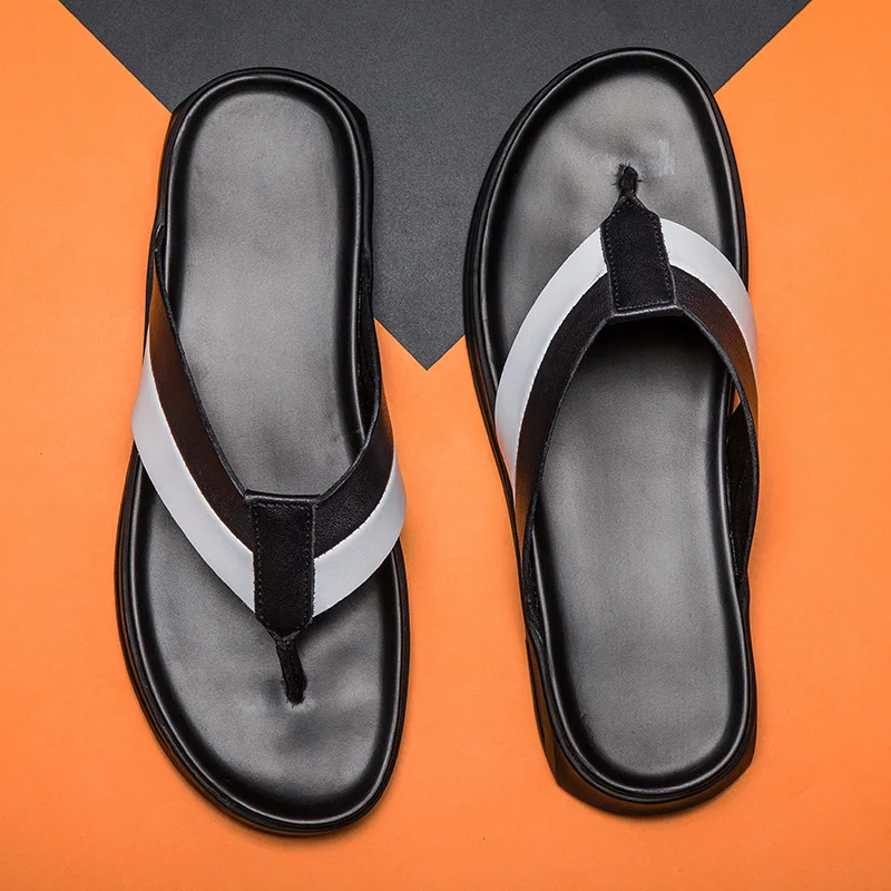 

Shoes Summer Men Summer Men Sandals Breathable Running Shoe Men's Flip Flops Slippers Leather Shoes Sneakers Man 2019