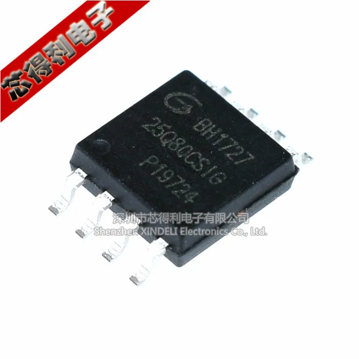 10 шт./лот совершенно новый и оригинальный Gd25q80csig Sop-8 8Mbit SPI флэш-память