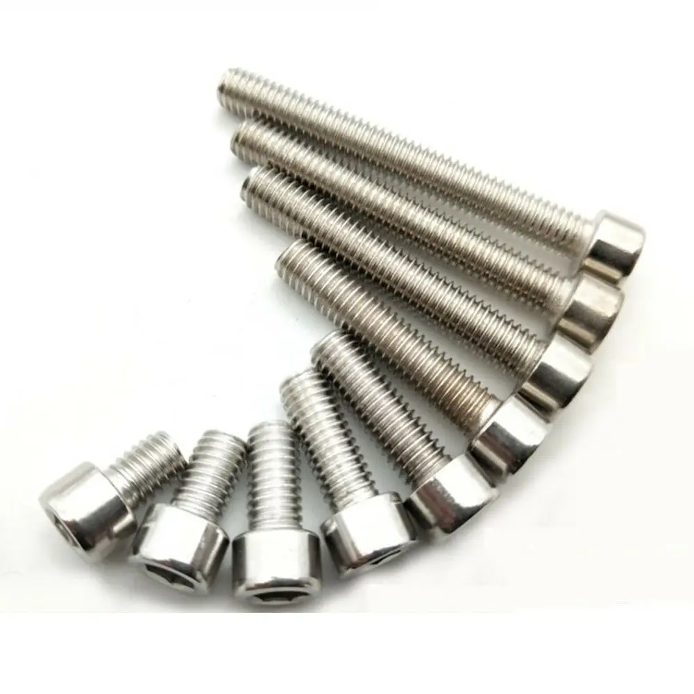 

M5 M6 M8 Stainless Steel Allen Hex Socket Bolts Cap Head Screws DIN912 Metric Full Thread