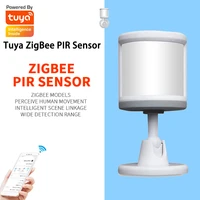 tuya zigbee smart human body sensor home smart human body sensors for smart home with foot stand mini pir sensor