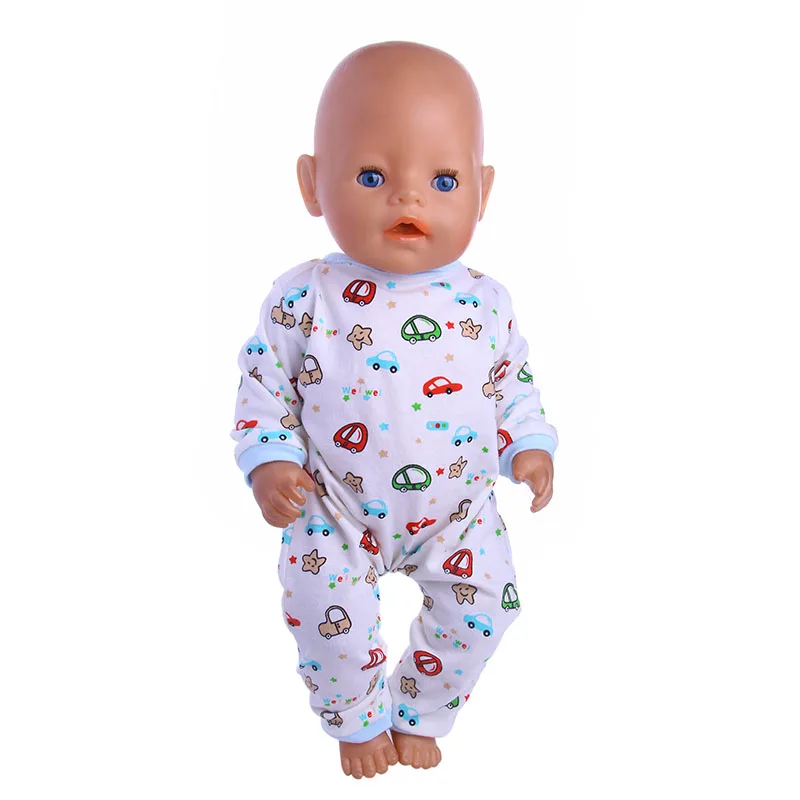 Одежда для кукол хлопковые пижамы 2 шт. ночные рубашки подходят 18 дюймовых