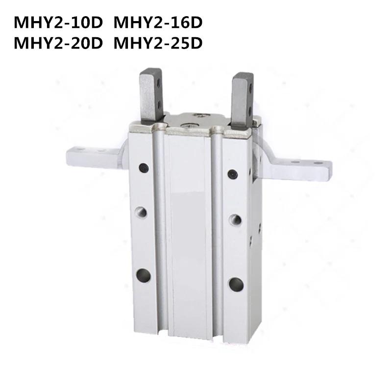 1x  MHY2 10D 16D 20D 25D Double Acting Pneumatic Gripper SMC Y Type 180 Degree Angular Style Aluminium Clamps Bore 10-25mm