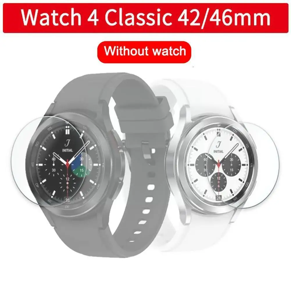 

For Samsung Galaxy Watch 4 Classic 42mm 46mm Protective Protective Film Tempered Glass Scratchproof HD Clear Screen K1R8