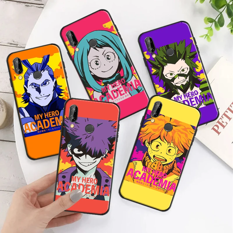 

Phone Case For Huawei P Smart Z 2019 2021 P20 P30 P40 P40 Lite Anime My Hero Academia Deku Bakugou Boku No Hero Academia Cover