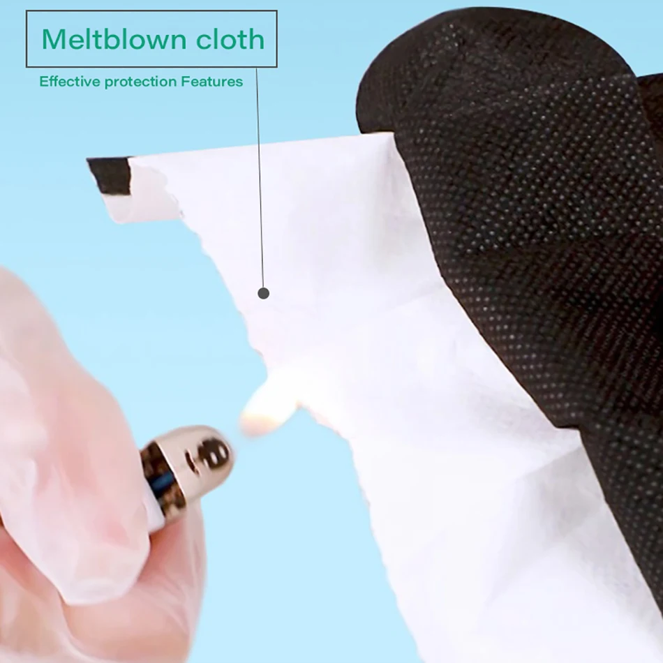 Carego черная маска для лица 4 Слои одноразовые Анти пыль черный маски защита рта