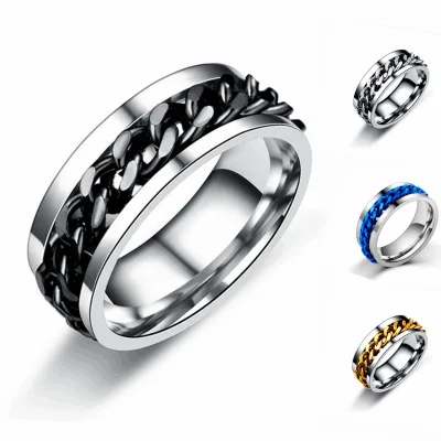 Вращающиеся кольца Ramos в стиле панк рок для мужчин и женщин поворотные из