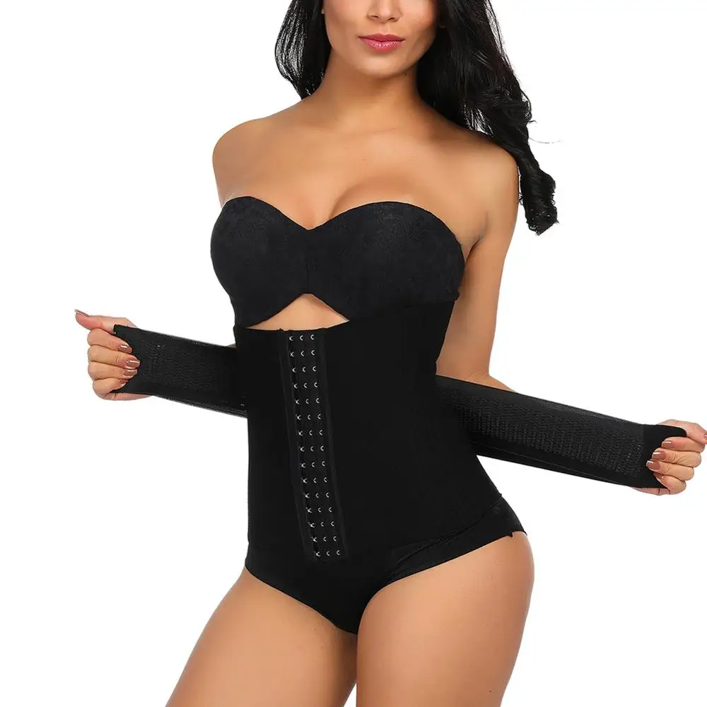 HEXIN талии тренер ремень Крючки 16 Сталь костей бесшовный боди корсет