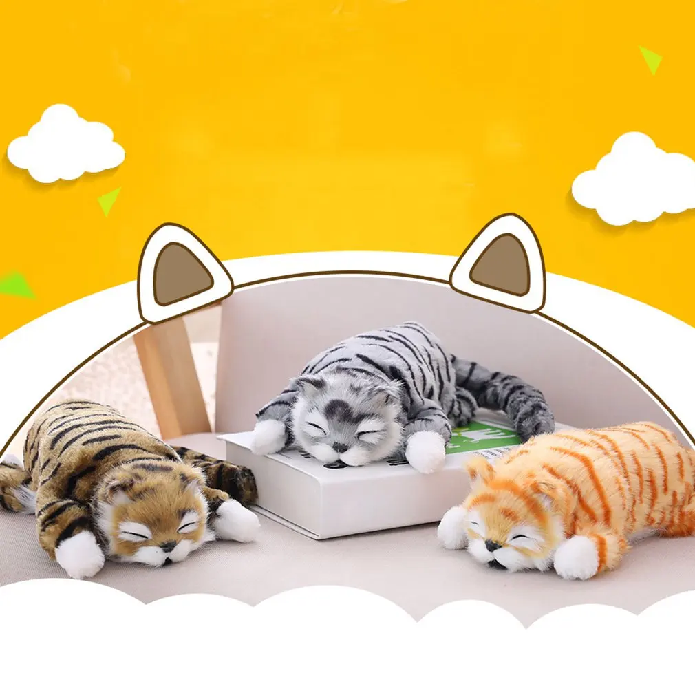 

Electric Simulation Cats Plush Toy Kittens Roll Cats 3 Colors Stuffed Doll Room Decoration Birthday Christmas Kids Gifts