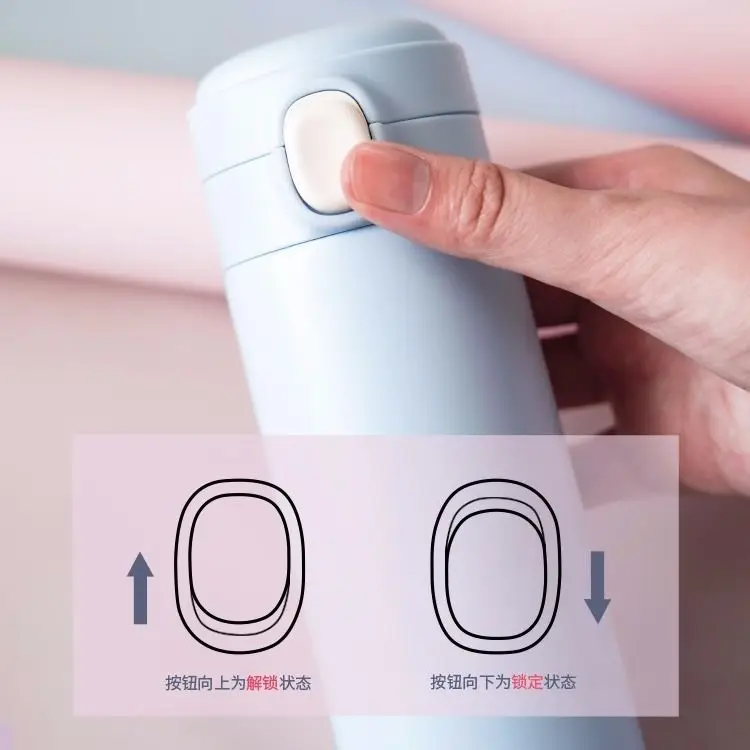 

Spring warming cup male and female students Korean fresh literature portable creative lettering trend brand water cup