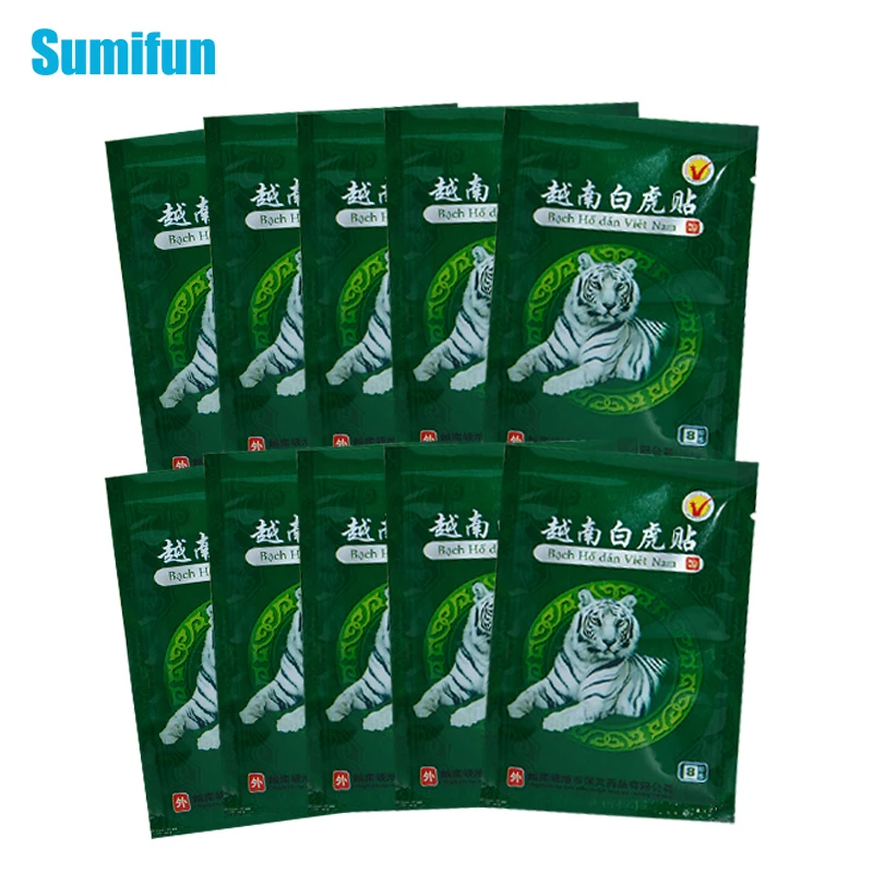 

80 шт., пластырь с тигровым бальзамом для снятия боли