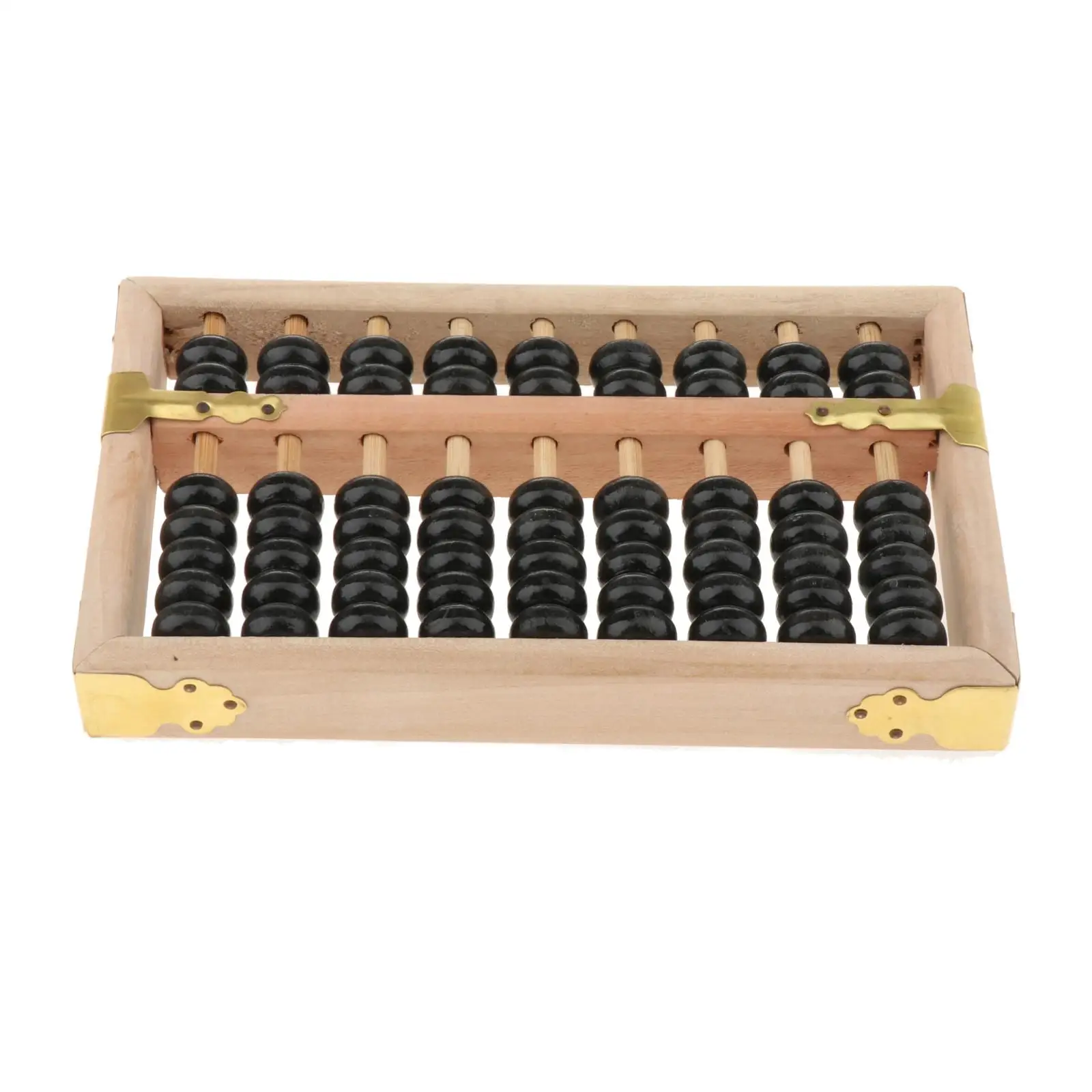 

Portable 9 Column Wood Abacus Wooden Frame Japanese Student Calculator