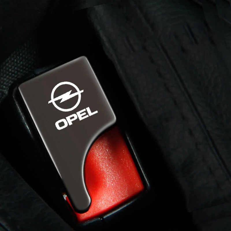 

2pcs Hidden Car Seat Belt Buckle Alloy Silencer Clip Custom Logo Car Accessories For Opel Insignia Astra j h g Corsa d Zafira b