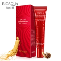 bioaqua red ginseng snail serum eye cream skin care anti aging anti puffiness moisturizing remove dark circle