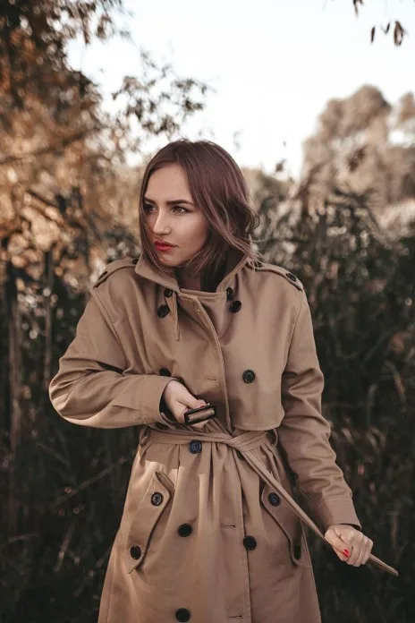 

Women fashion long Vintgae double breasted Trench coat Ladies Slim trenchcoat windbreaker female Overcoat
