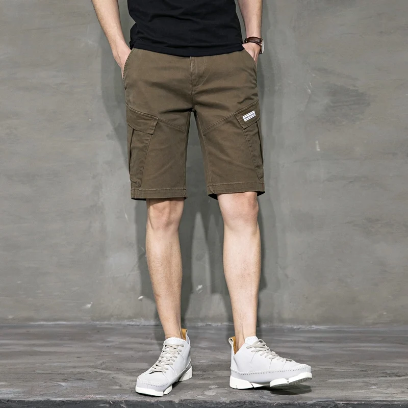 

Casual Slim Fit Shorts Vintage Summer American Cotton Beach Shorts Men Cargo Fitness Pantalones Hombre Mens Clothing Eg50cs