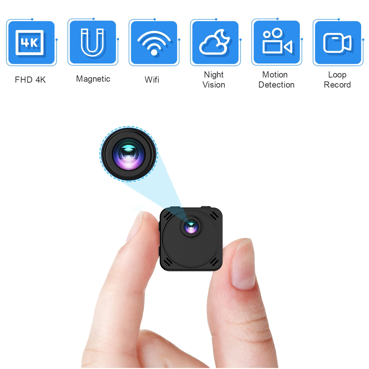 

HD ip Cam 4K Mini Camcorder Wifi Camera Night Vision P2P/AP Micro Cam Motion Detection Video recording Suport 128gb tf card