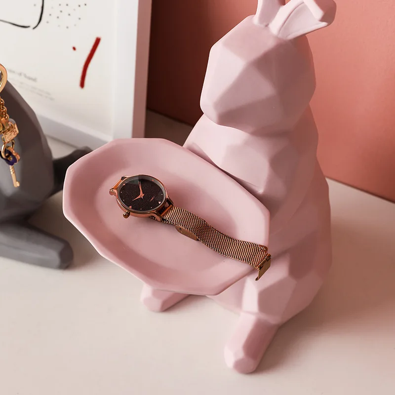 Скандинавский ящик для хранения украшений скульптура животных Керамическая