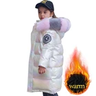 Зимнее пальто для девочек, меховые толстовки, длинные пальто для девочек, плотная теплая верхняя одежда для детей, одежда для подростков 6, 8, 10, 12, 14