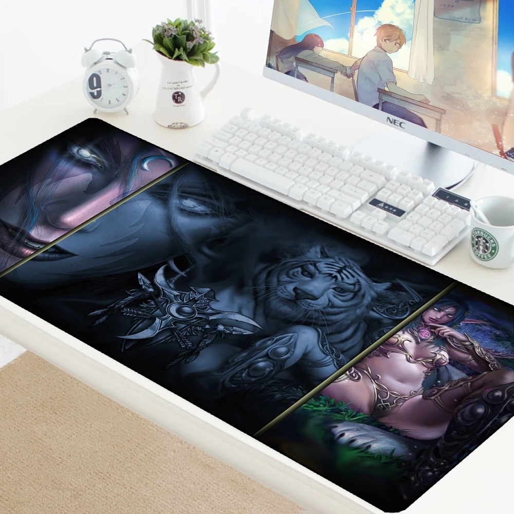 70X30 см Sylvanas WOW игровой коврик для мыши большой XL модный коврик для мыши World of Warcraft коврик для мыши для геймера ноутбука резиновый коврик для ноутбука