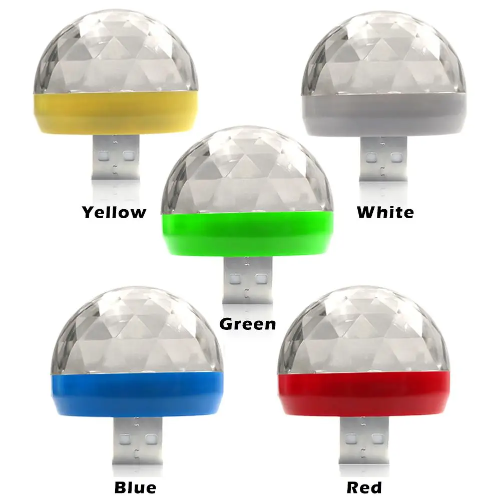 Автомобильная светодиодная автомобильная лампа USB окружающий светильник DJ RGB