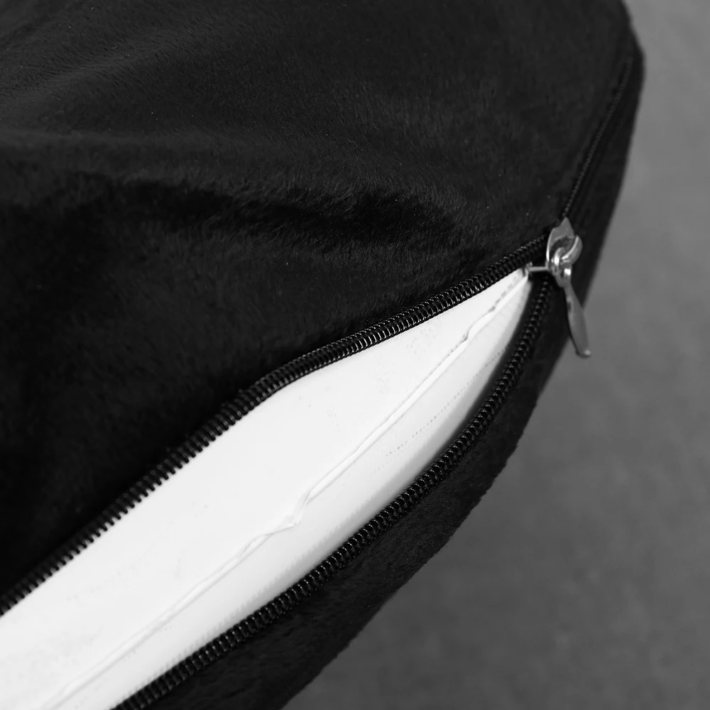 Замшевая U-образная надувная подушка удобная переноска мягкая для головы и шеи