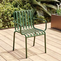 american retro light luxury iron dining chair home simple outdoor leisure stool creative personality back chair