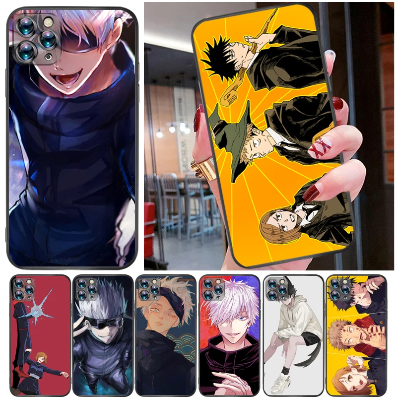

Jujutsu Kaisen Sukuna Satoru Gojo Fushiguro Megumi Yuji Itadori Phone Case For iPhone 11 Pro MAX Soft TPU Cases Carcasa