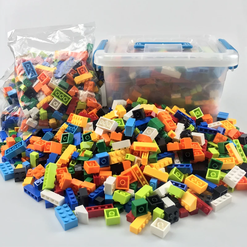 250 1000 шт. строительные блоки город DIY Творческий кирпич основная Модель Цифры