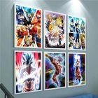 Постер Гоку из японского аниме Драконий жемчуг, Картина на холсте HD, настенная живопись, домашнее украшение, украшение для гостиной