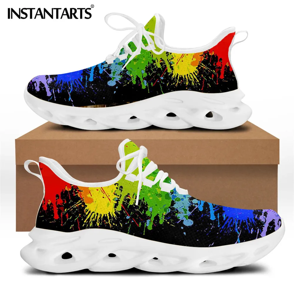 INSTANTARTS с изображением ЛГБТ-радуги Pride Design Мужская обувь повседневные кроссовки на