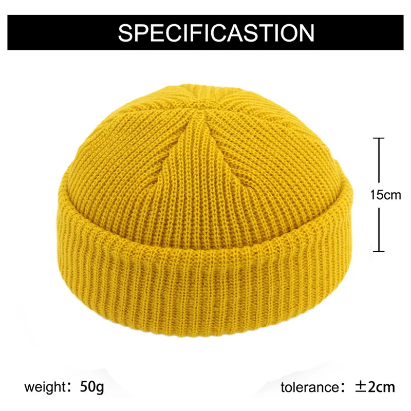 

Men Winter Warm Beanies Female Wool Knitted Beanie SkullCap Hip Hop Hat Adult Beanie Casual Short Thread Elastic Unisex Hats