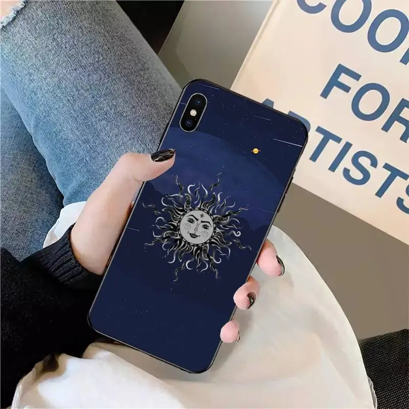 

Funny sun face Phone Case for iPhone 11 12 pro XS MAX 8 7 6 6S Plus X 5S SE 2020 XR mini