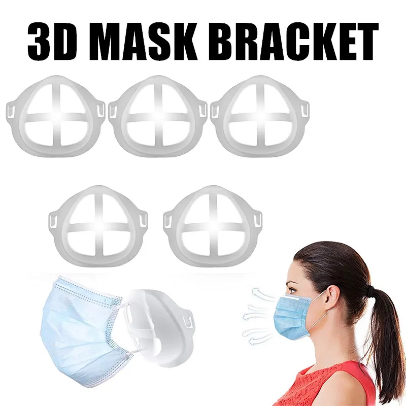 

Пластиковая маска для лица Mascarilla с поддержкой 3D, подставка для маски, увеличивает дышащее пространство для спорта, маска для защиты, моющаяс...